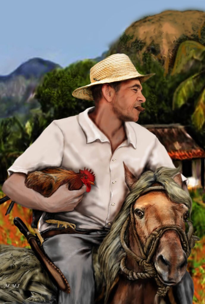 Arte digital 62 guajiro cubano 46x31